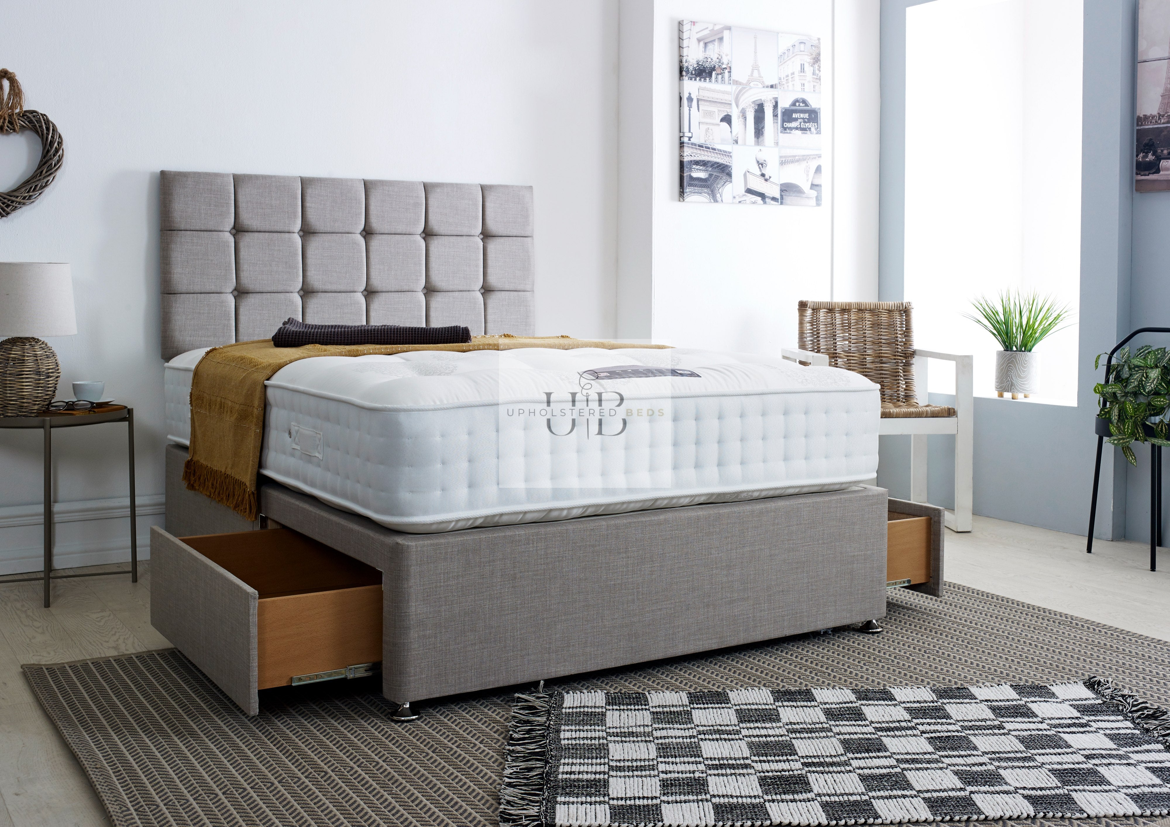 Cube Divan Bed Set