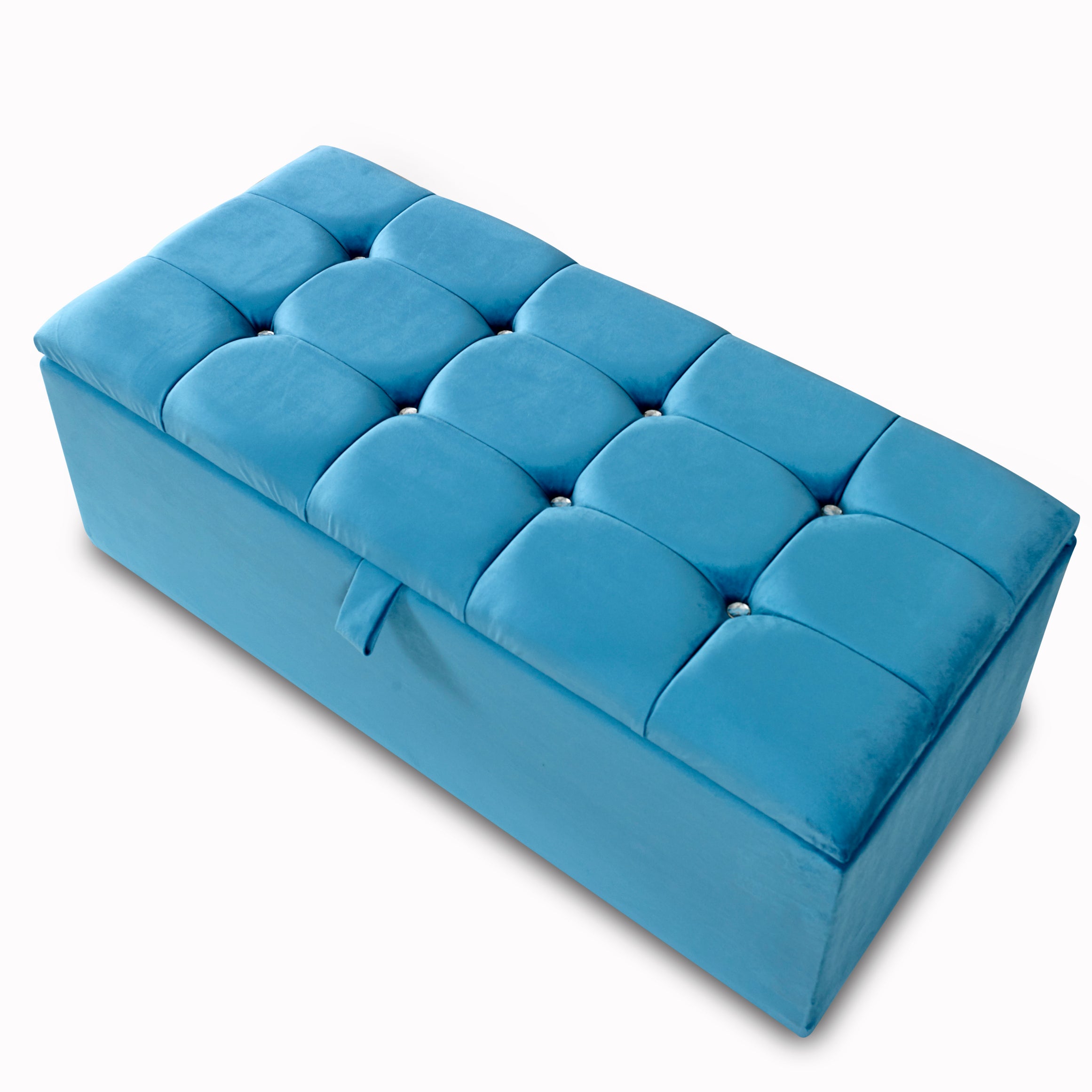 Squares Diamante Ottoman Box