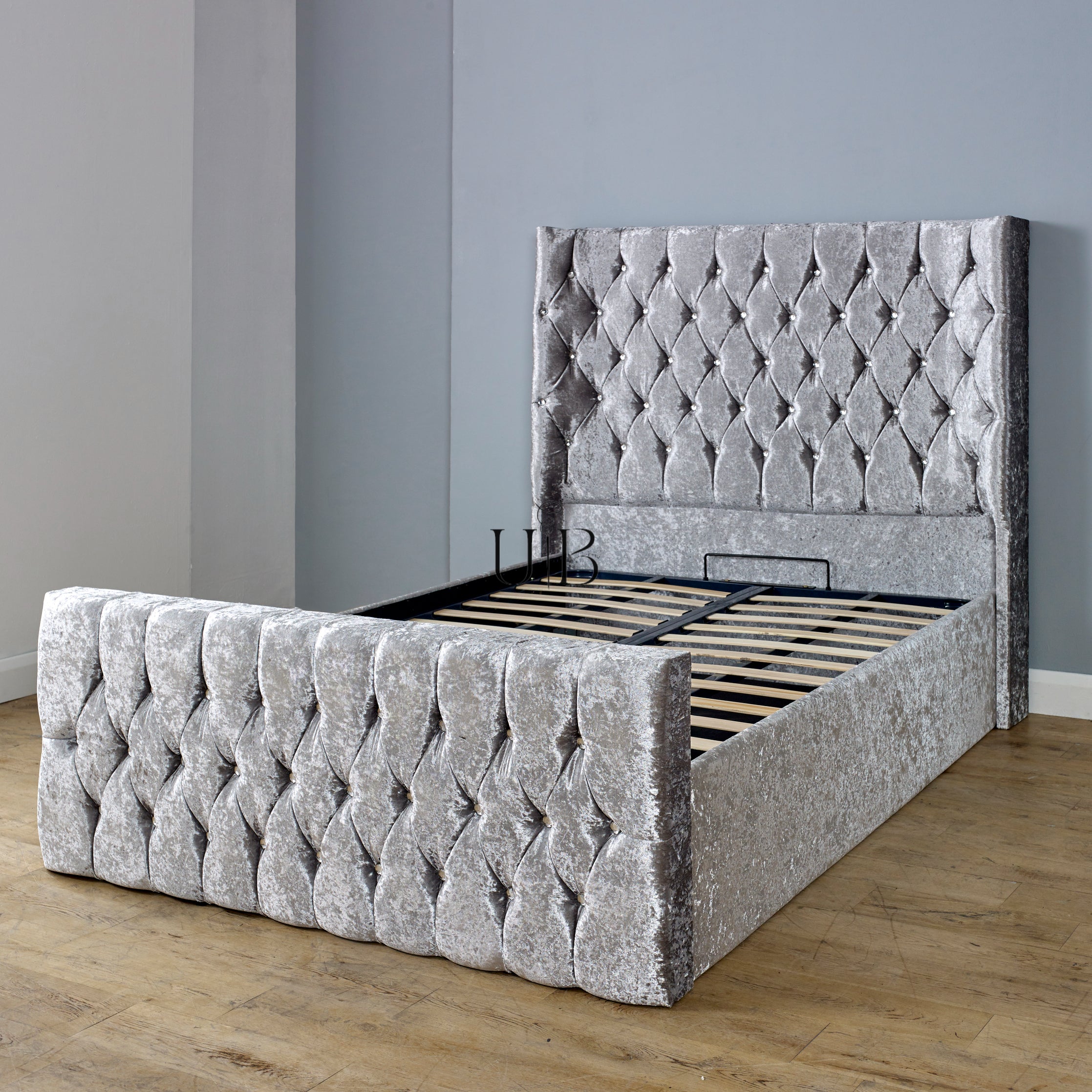 Stellar Wingback Ottoman Bed