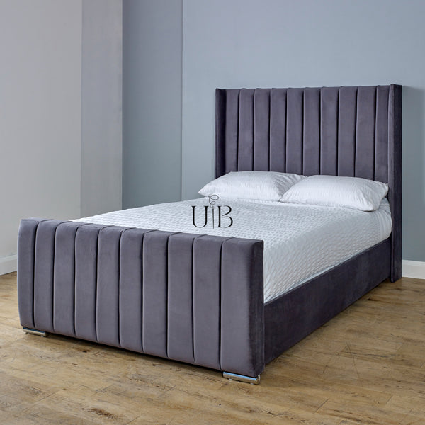 Zenith Wingback Bed Frame Upholstered Beds