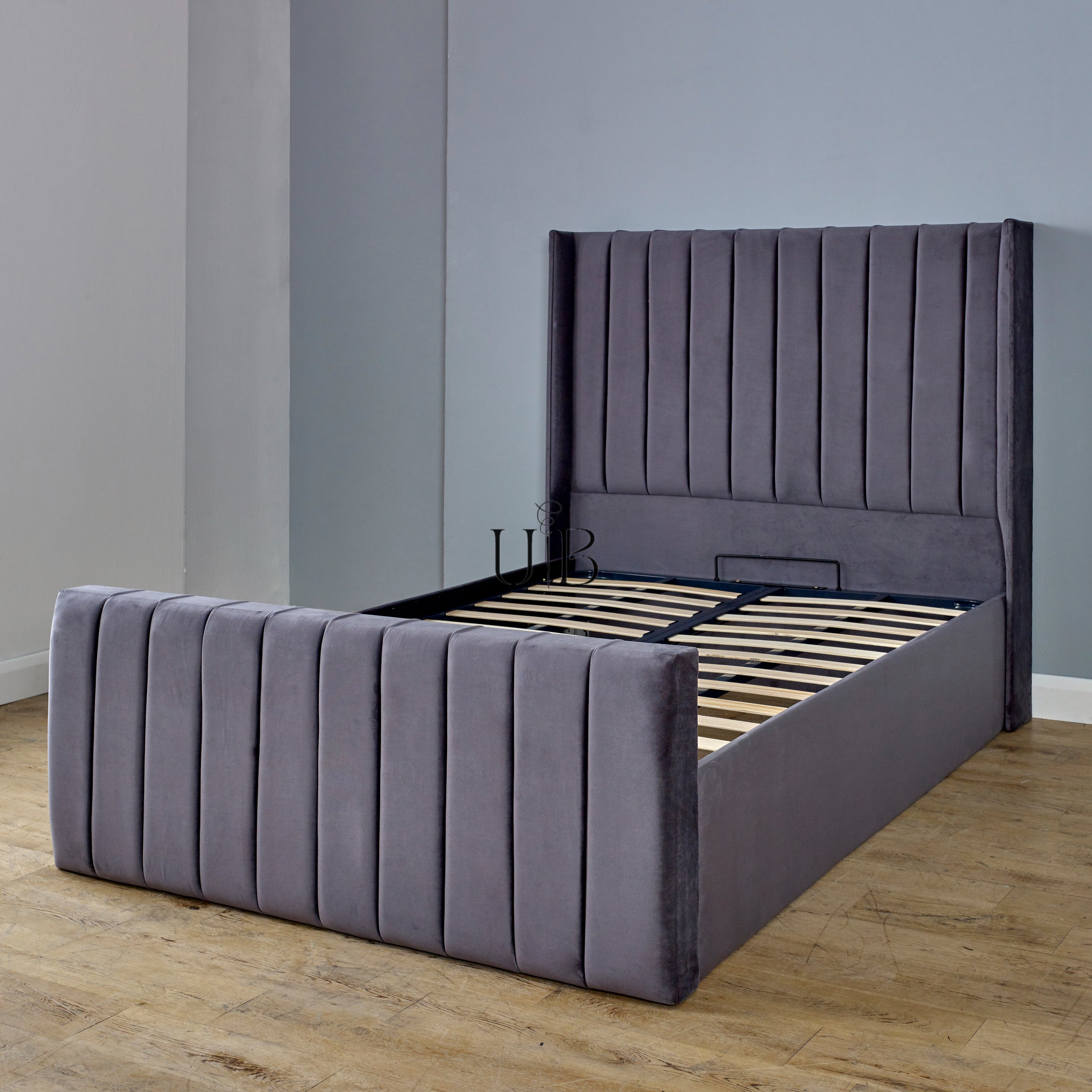 Zenith Wingback Ottoman Bed