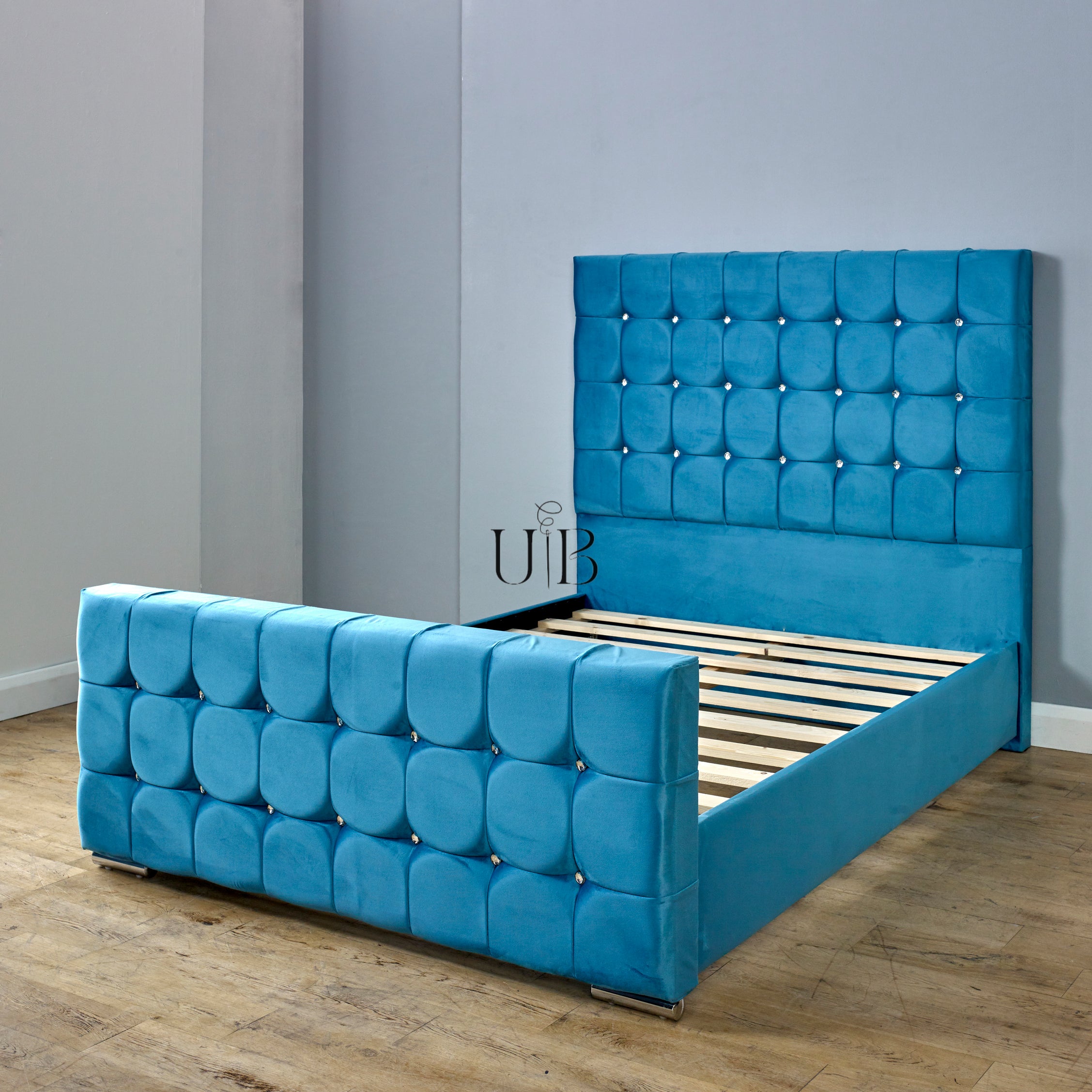 GridLux Tufted Bed Frame